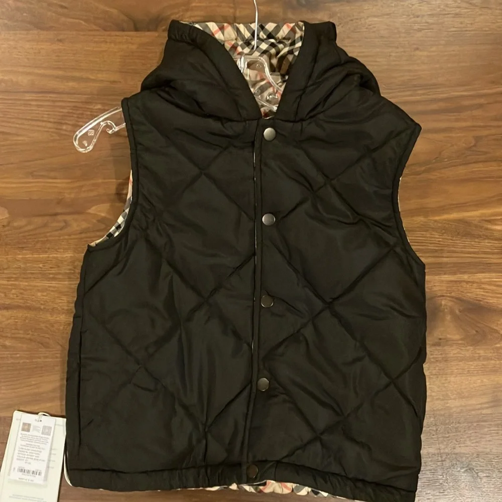 NWT - Burberry Reversible Check Vest